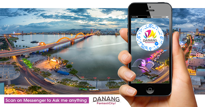 Người sử dụng có thể có thể tra cứu mọi thông tin về du lịch Đà Nẵng thông qua ứng dụng chatbot. Ảnh SDL TP Đà Nẵng.